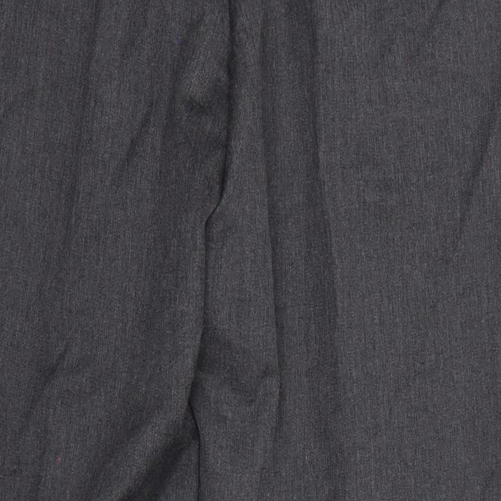 Matalan Mens Grey Polyester Dress Pants Trousers Size 34 in L28 in Regular - Short