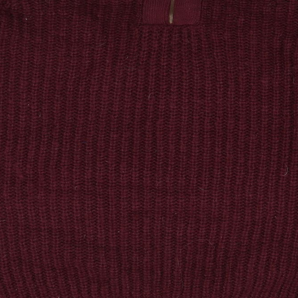 Store Twenty One Womens Red Round Neck Acrylic Pullover Jumper Size XL