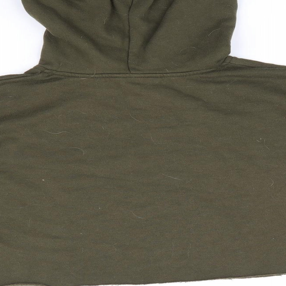 New Look 915 Generation Girls Green Polyester Pullover Hoodie Size 14-15 Years - New York City Olive Green Cropped