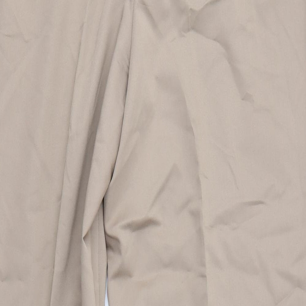 Gelco Womens Brown Viscose Dress Pants Trousers Size 16 L30 in Regular