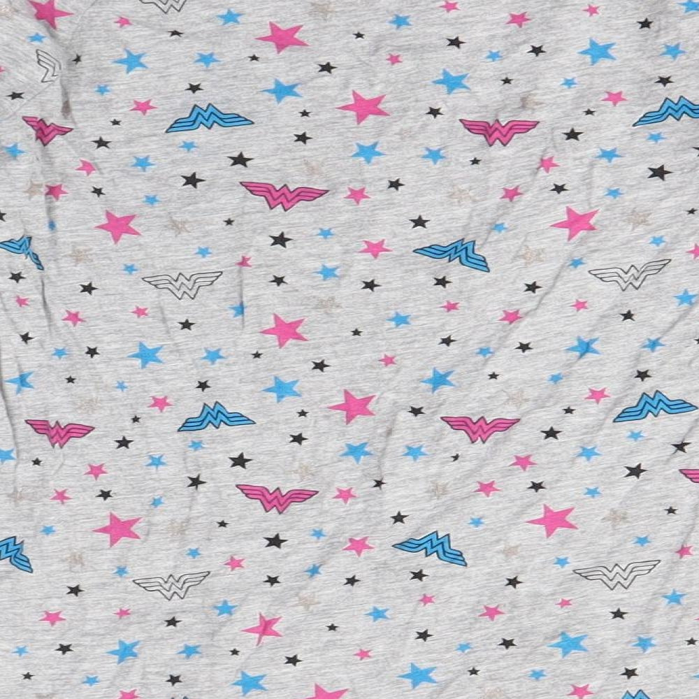 George Girls Multicoloured Cotton Basic Casual Size 9-10 Years Round Neck - Wonder Woman