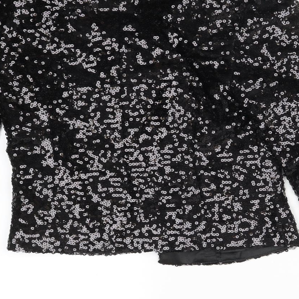 Atmosphere Womens Black Polyester Jacket Blazer Size 8