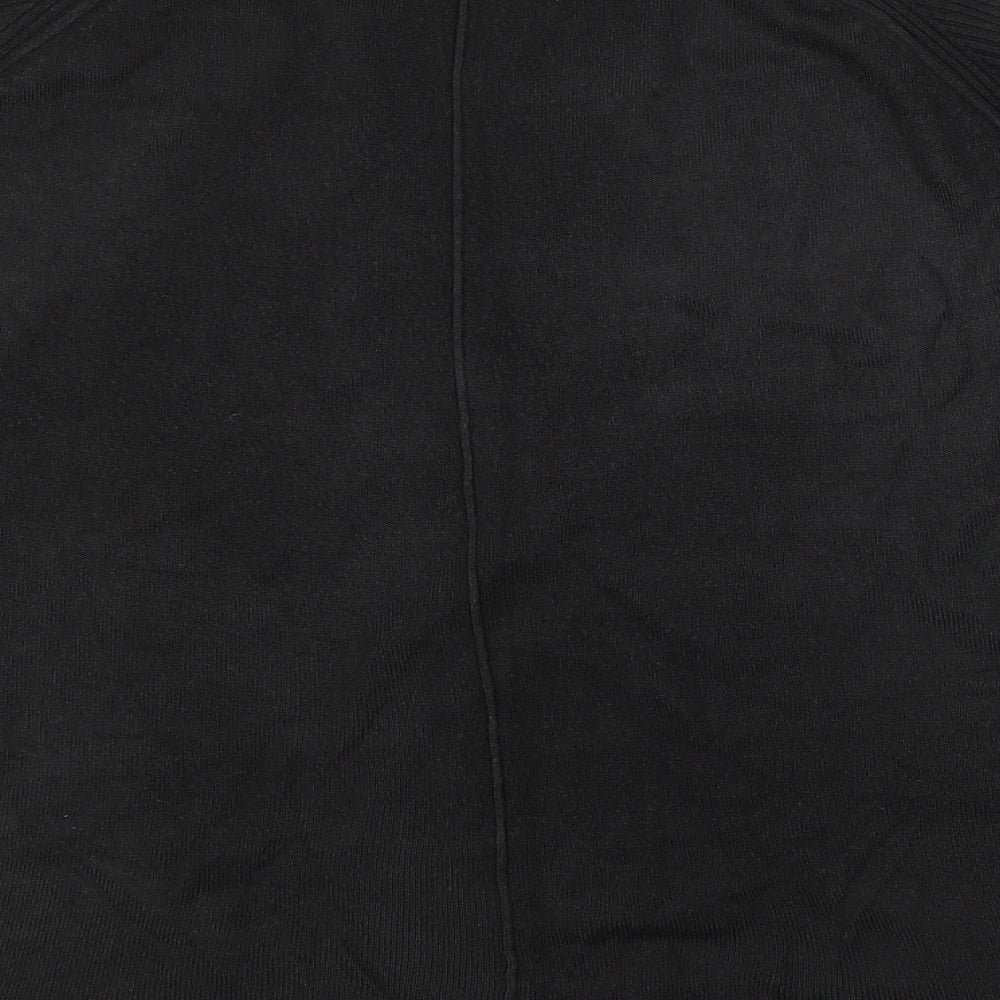 NEXT Mens Black Crew Neck Acrylic Pullover Jumper Size L