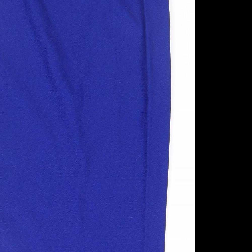 Select Womens Blue Polyester Straight & Pencil Skirt Size 8