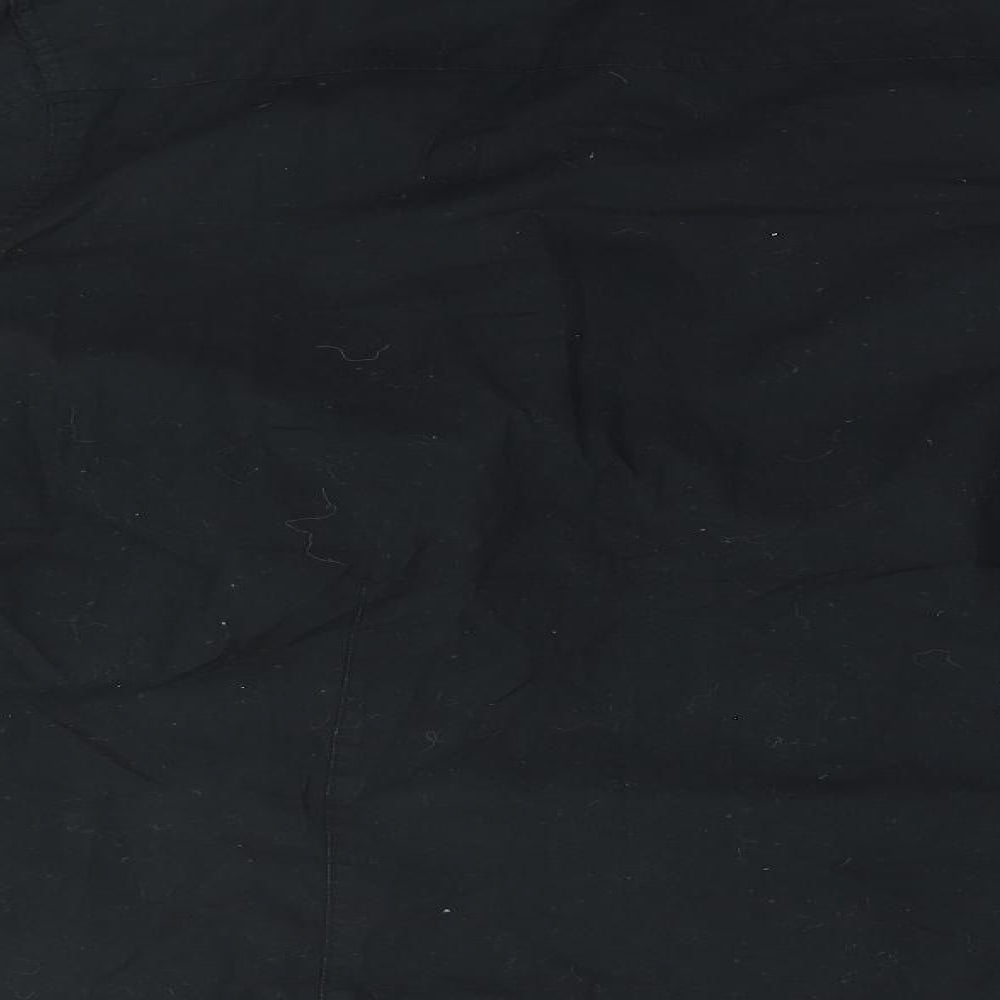 Industrialize Mens Black Cotton Button-Up Size M Collared