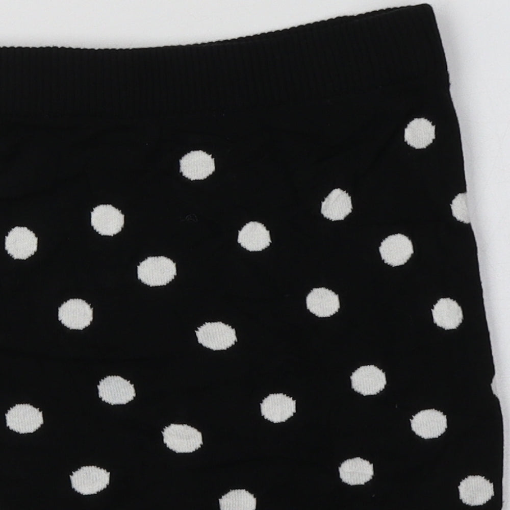 H&M Girls Black Polka Dot Cotton Mini Set Size 3-4 Years Regular