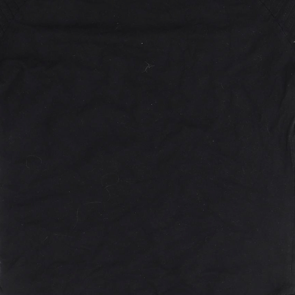 Primark Womens Black 100% Cotton Basic T-Shirt Size XS Round Neck