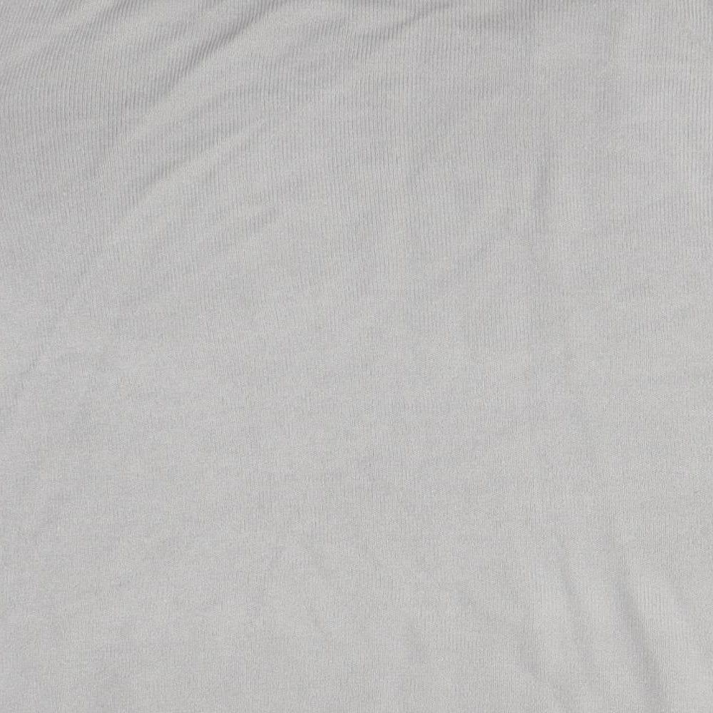 Marks & Spencer Womens Grey Round Neck Acrylic Pullover Jumper Size 16