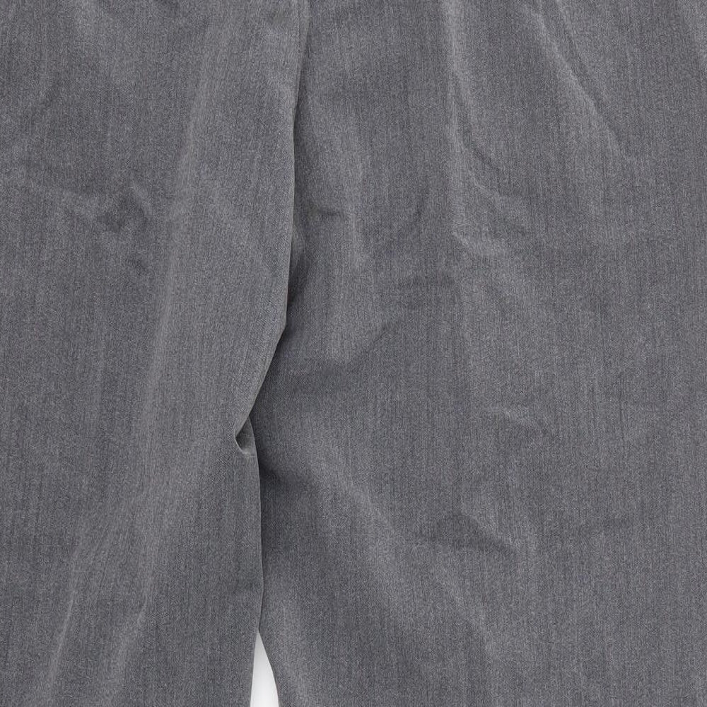 Bonmarché Womens Grey Polyester Dress Pants Trousers Size 18 L28 in Regular