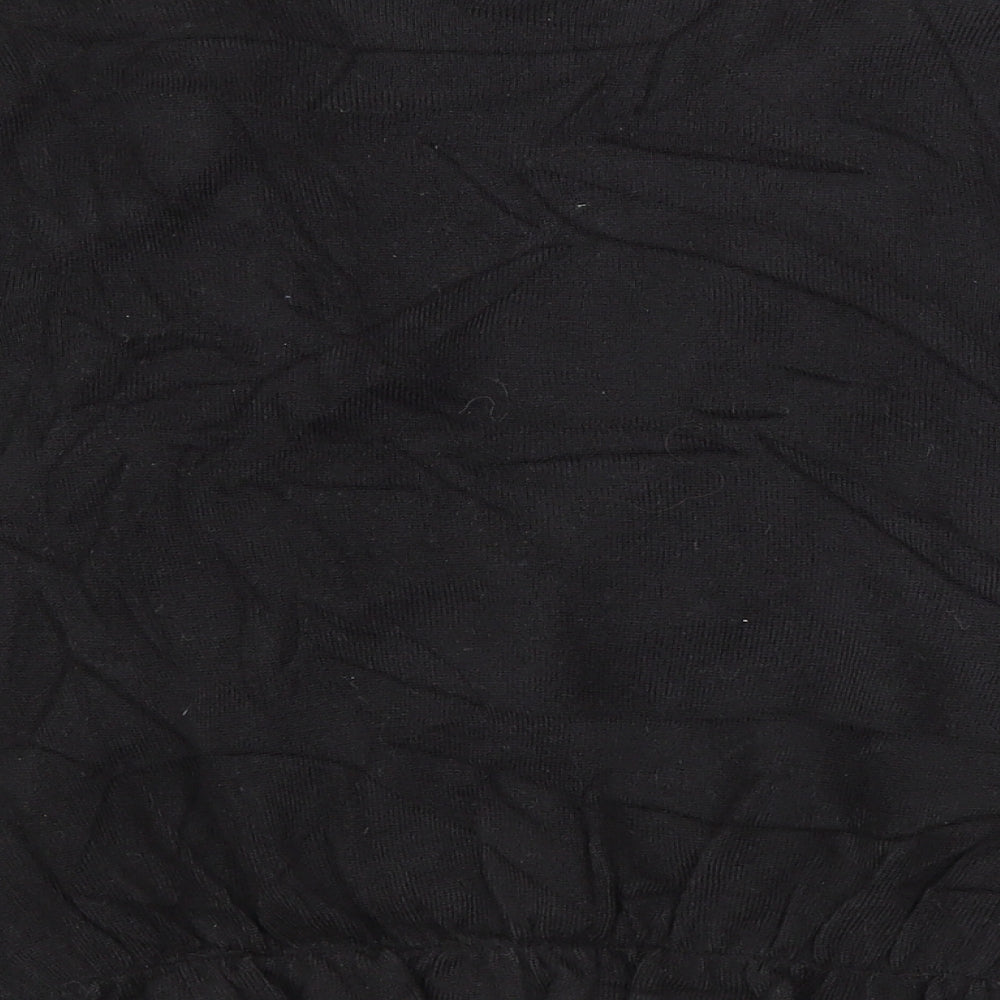 Therapy Womens Black V-Neck Acrylic Cardigan Jumper Size 12
