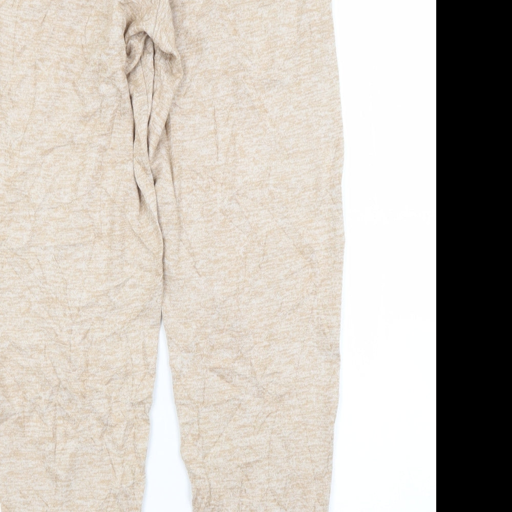Marks & Spencer Womens Brown Viscose Sweatpants Trousers Size 8 L29 in Regular