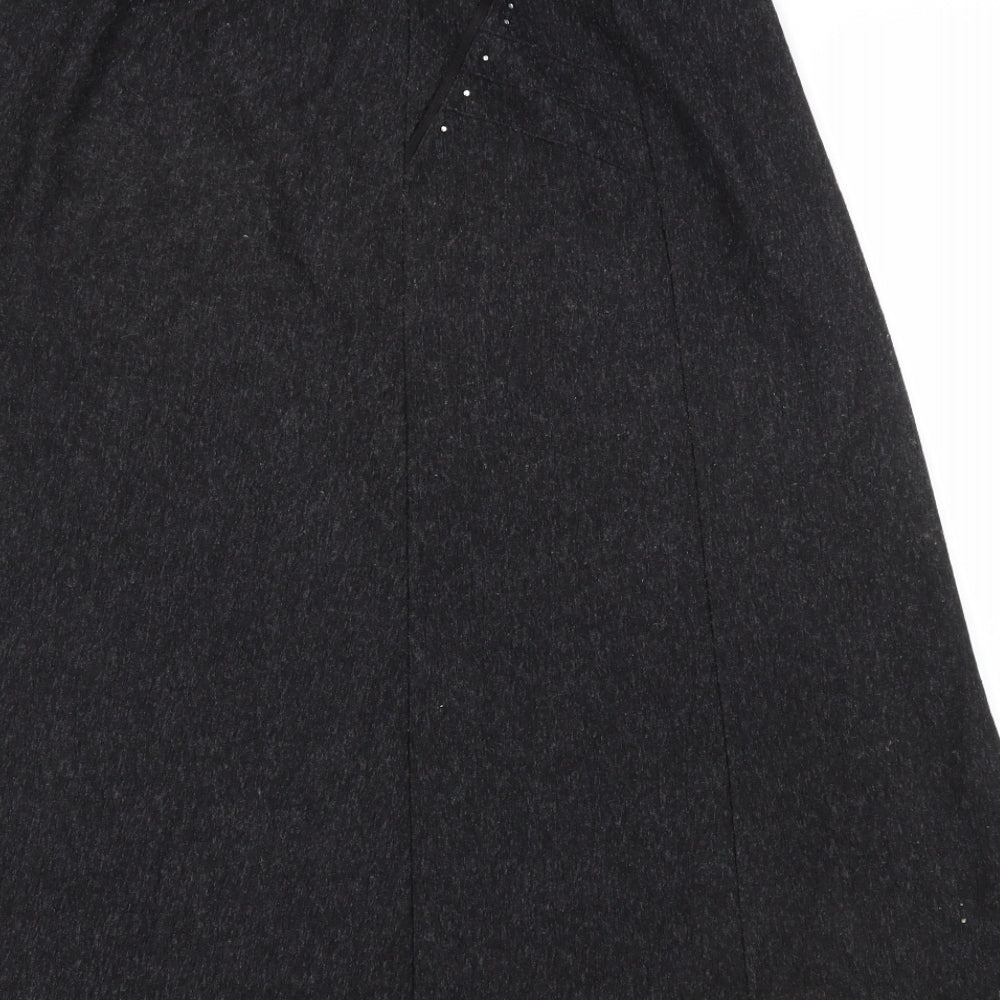Preworn Womens Grey A-Line Skirt
