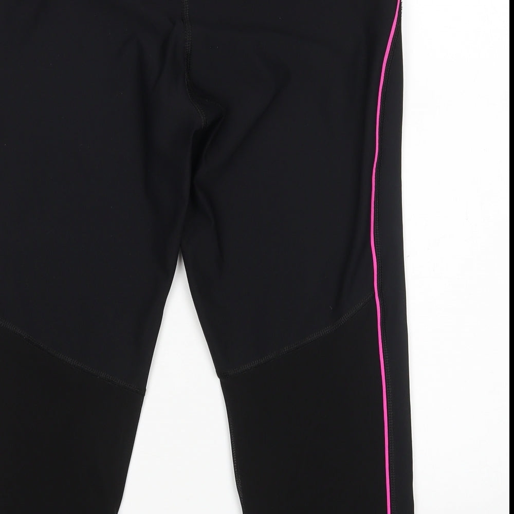Ki Womens Black Polyester Compression Shorts Size M L20 in Regular