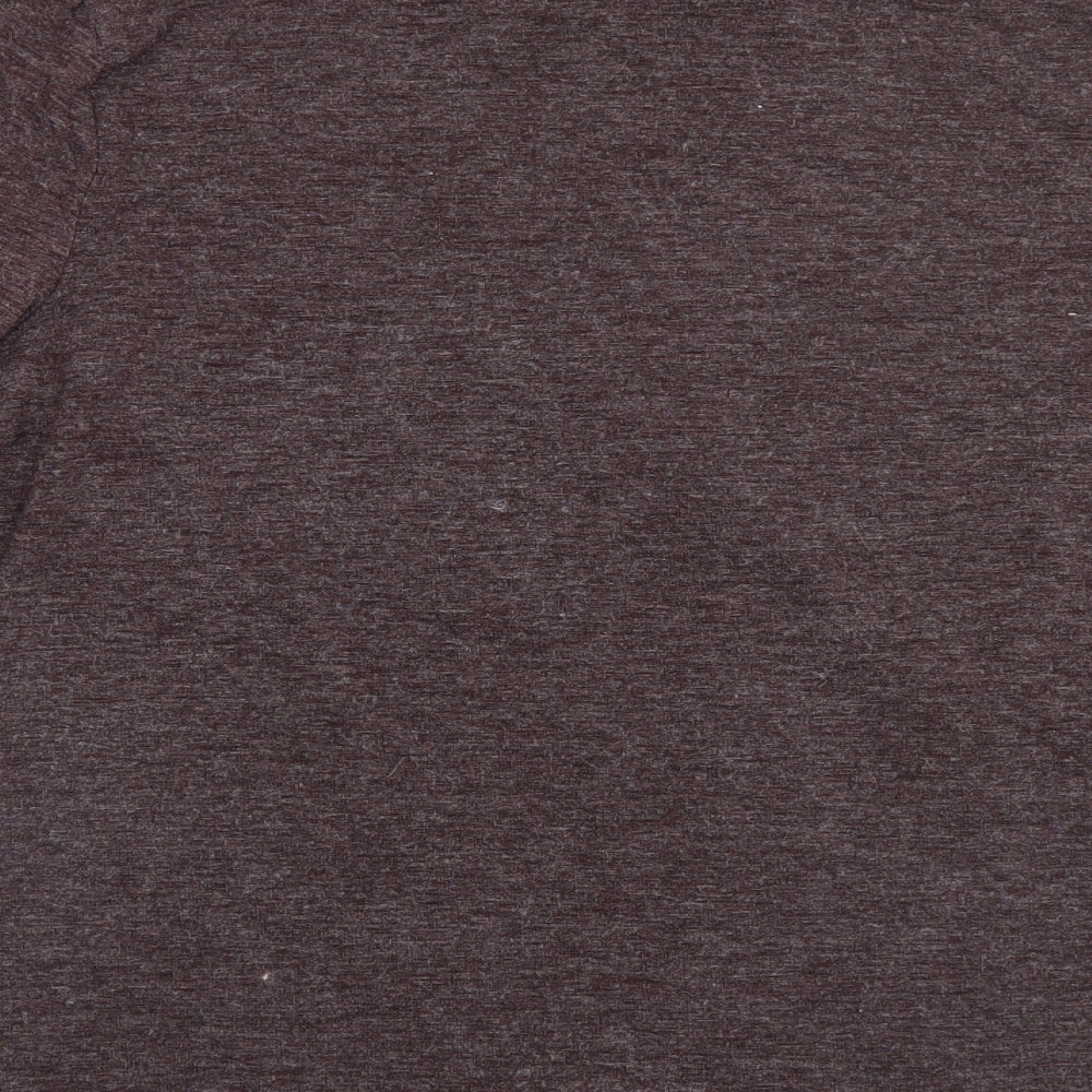 NEXT Womens Grey Polyester Basic T-Shirt Size 18 Roll Neck