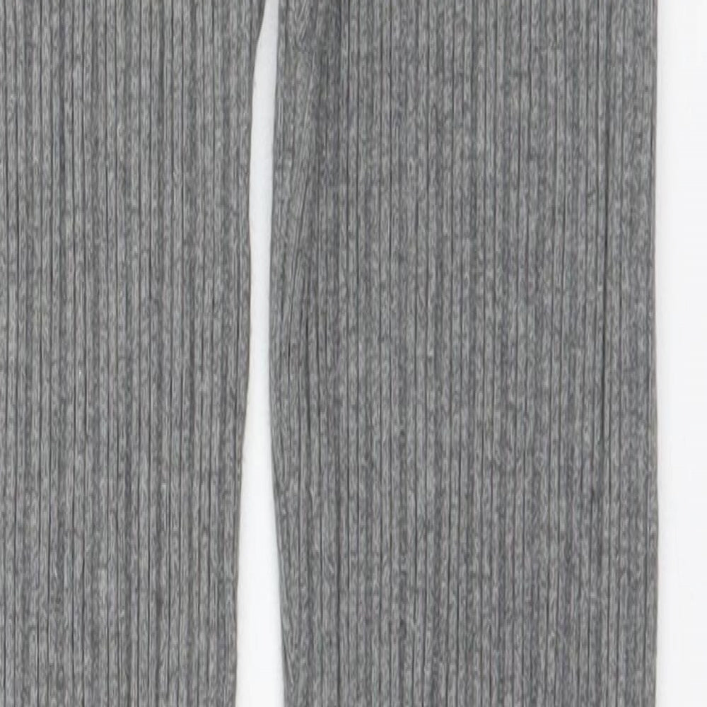 ASOS Womens Grey Acrylic Trousers Size 10 L26 in Regular