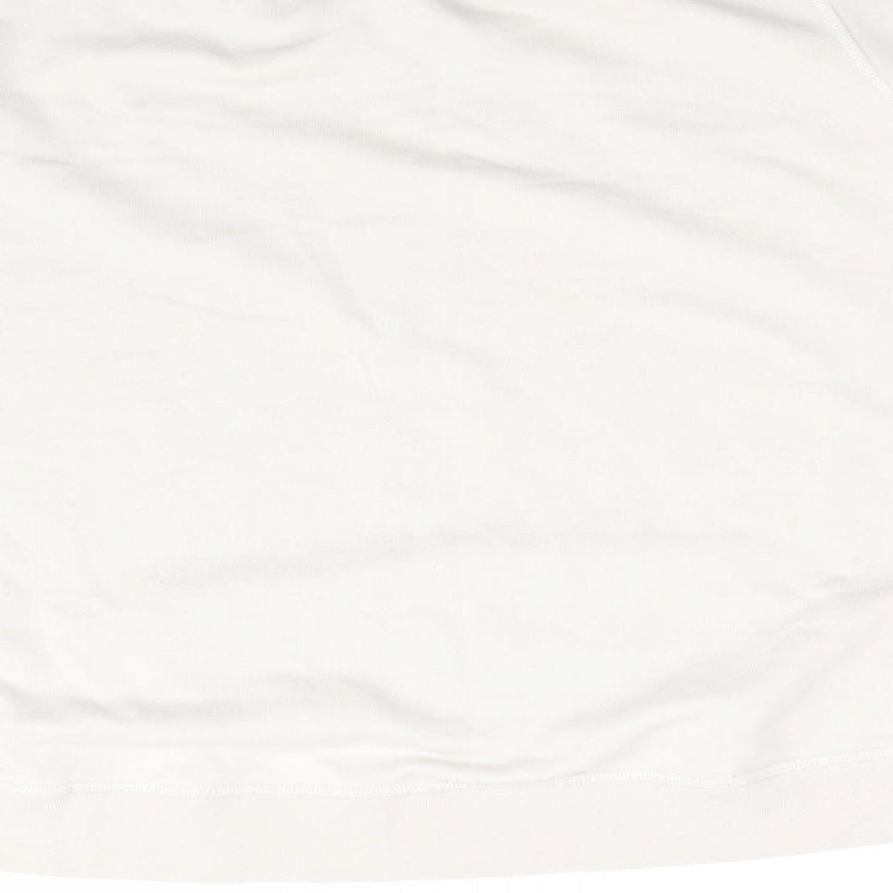 River Island Womens Ivory Polyester Pullover Sweatshirt Size M