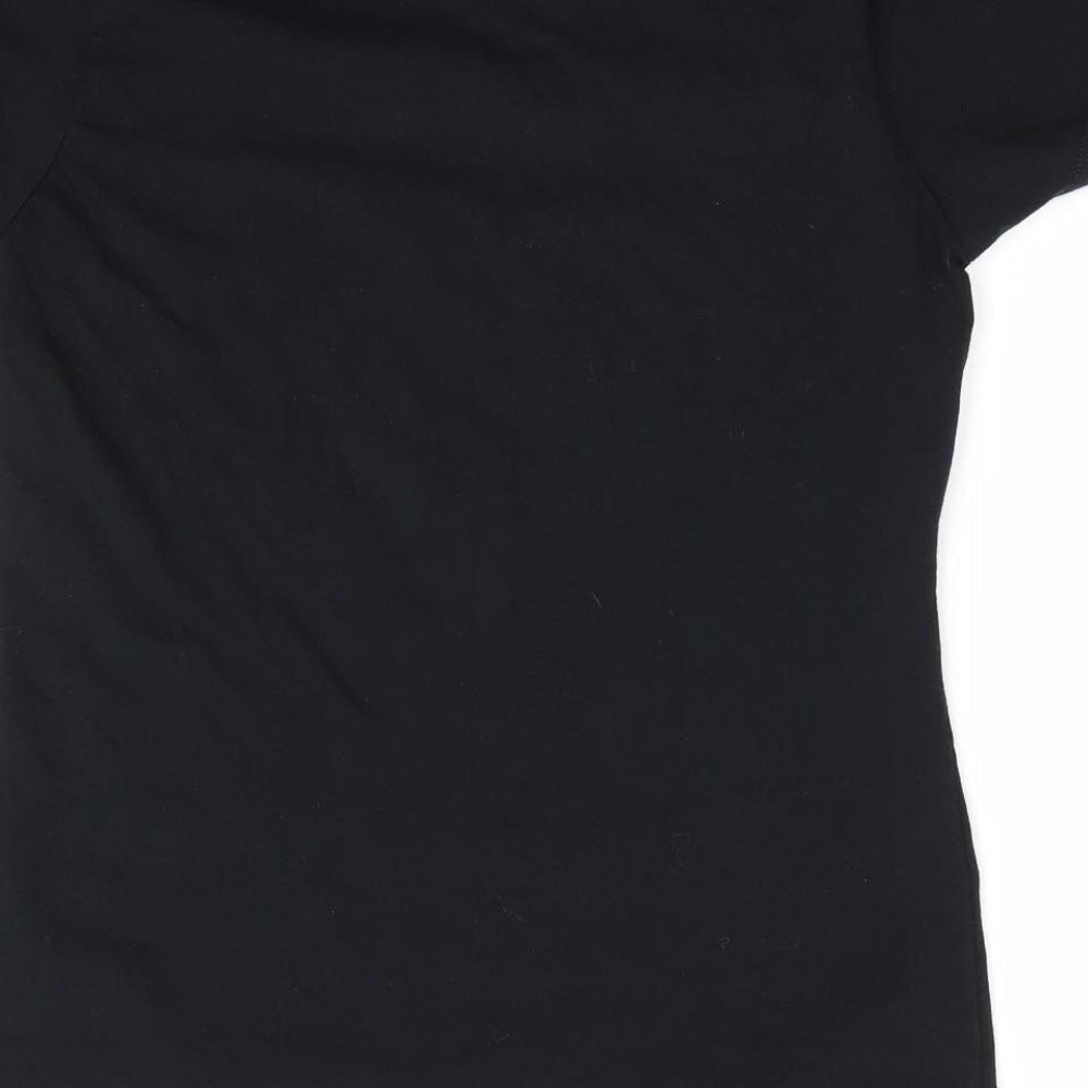 Port & Company Womens Black Cotton Basic T-Shirt Size M Round Neck - I'm Kind of a Big Dildo
