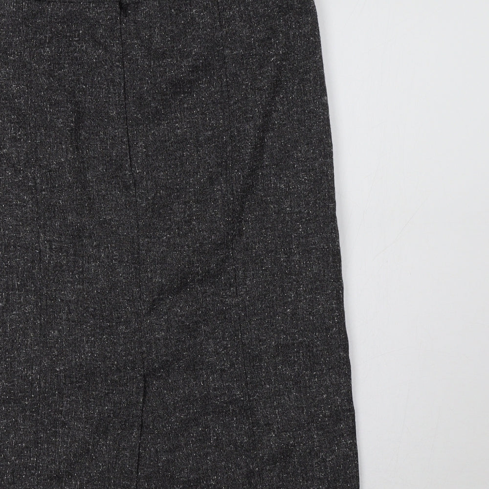 BHS Womens Grey Polyester Straight & Pencil Skirt Size 12