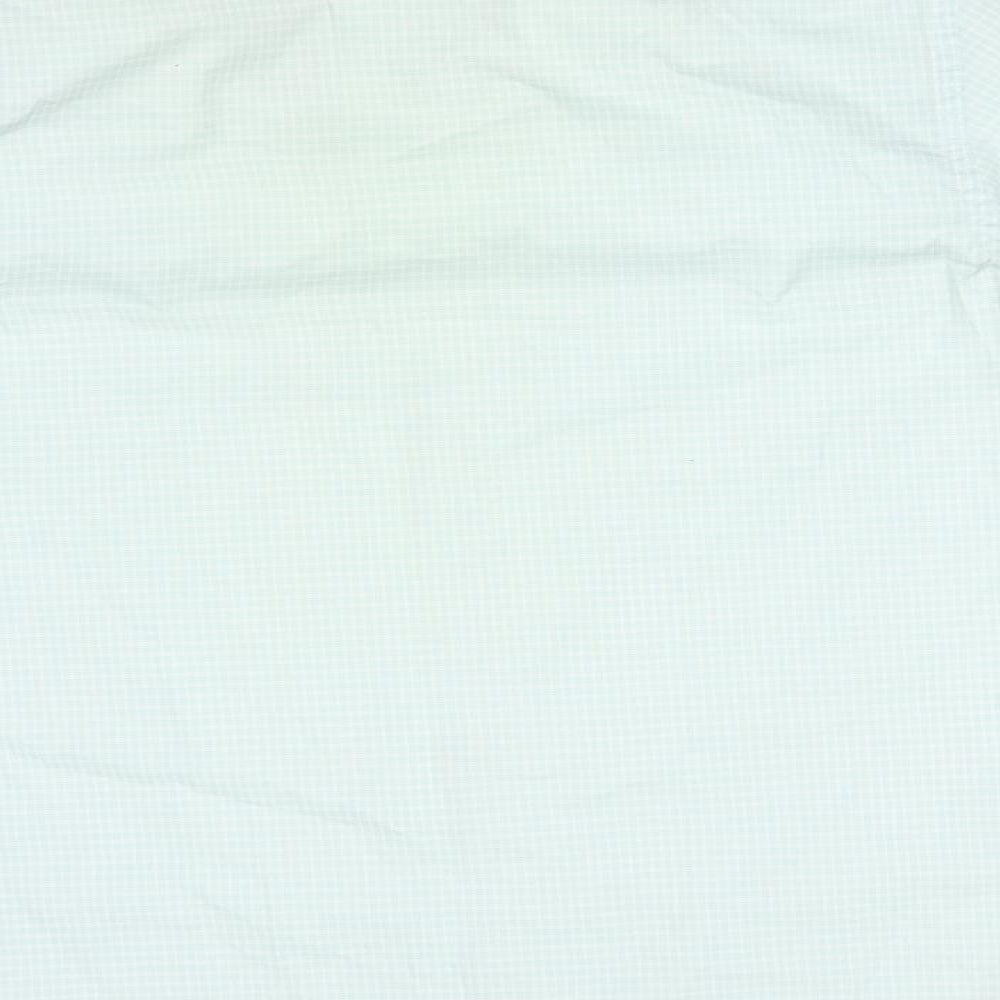 TAYLOR&WRIGHT Mens Multicoloured Check Cotton Button-Up Size 17 Collared