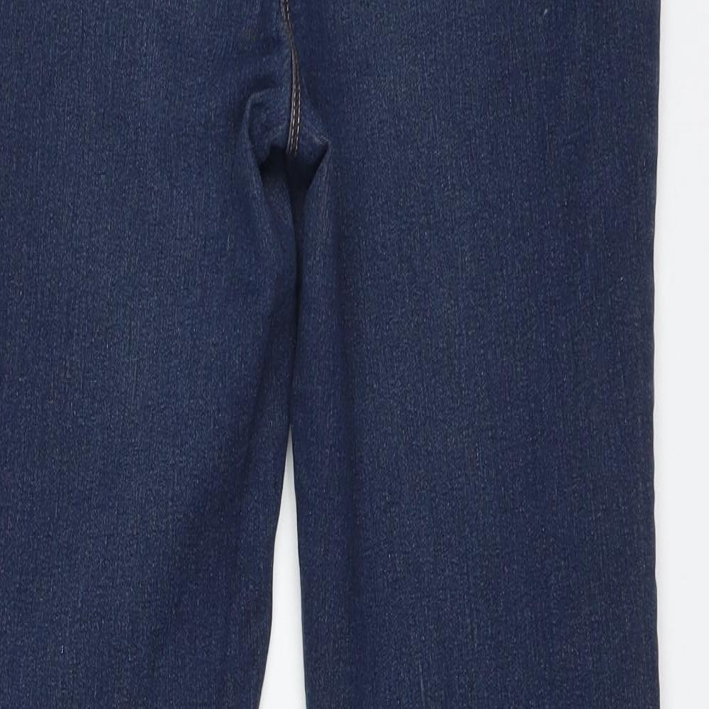Papaya Womens Blue Cotton Skinny Jeans Size 10 L27 in Regular
