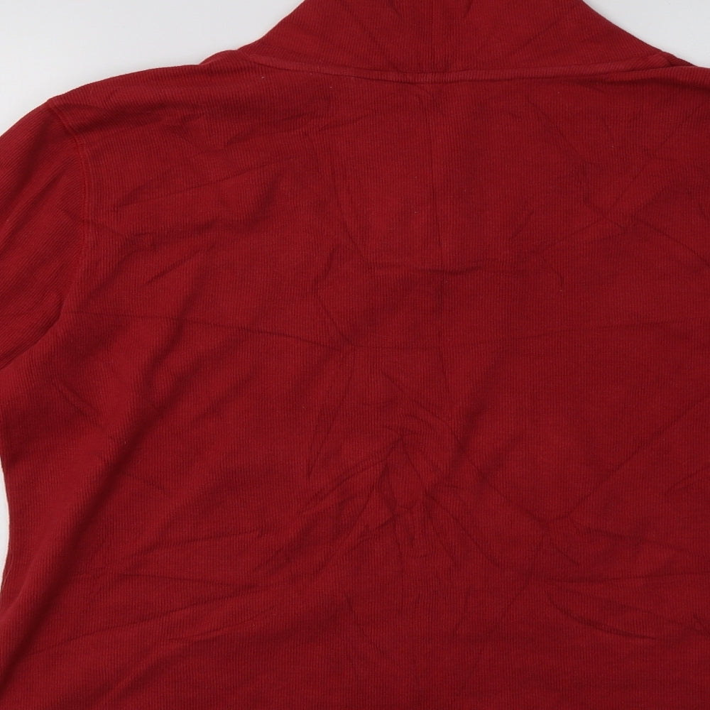 Orvis Womens Red Cotton Pullover Sweatshirt Size XL