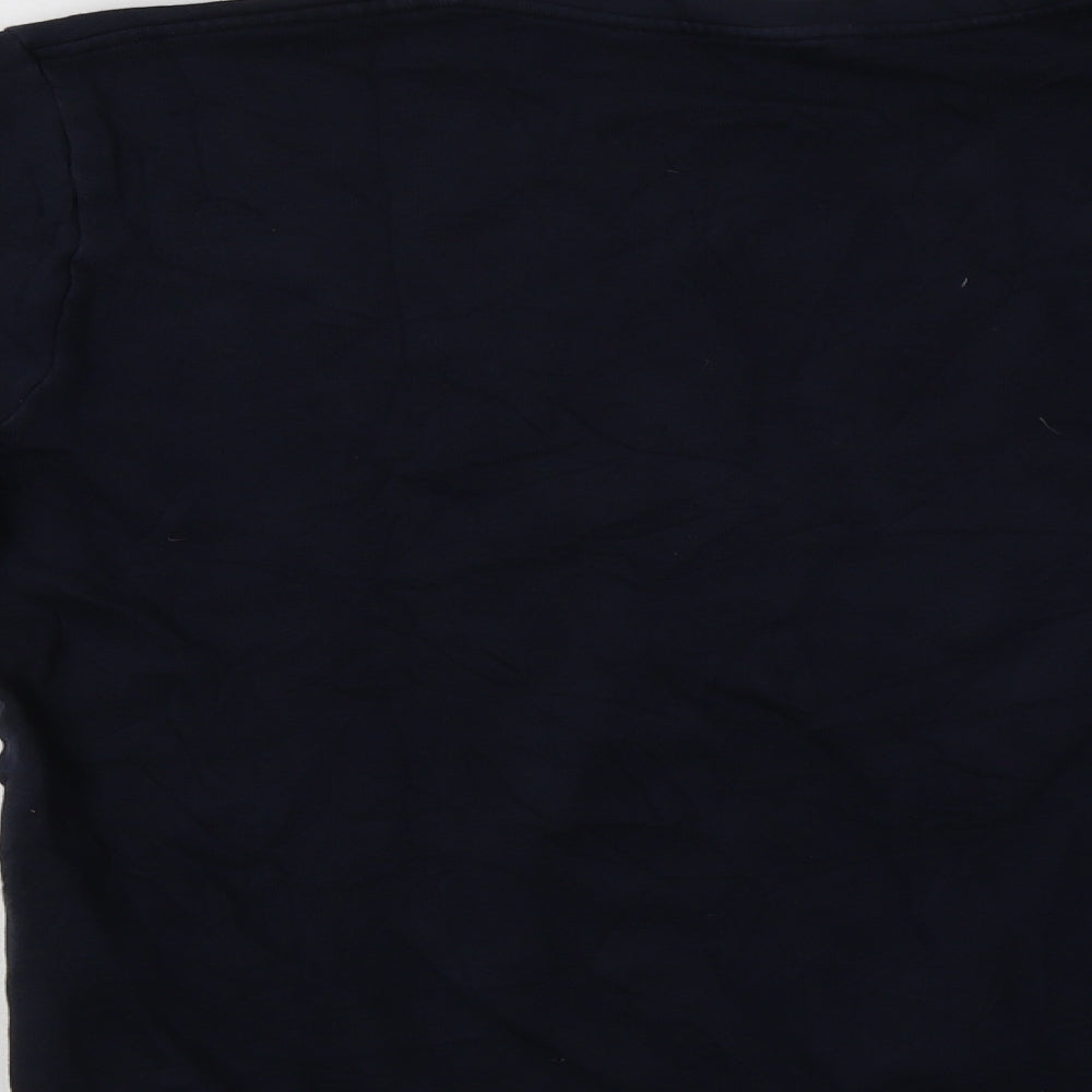 Tres Bien Womens Blue Cotton Pullover Sweatshirt Size S