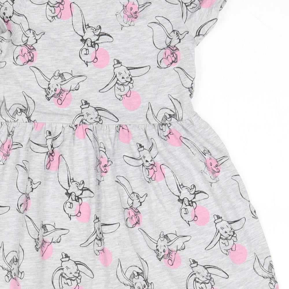 George Baby Grey Polyester A-Line Size 12-18 Months Round Neck