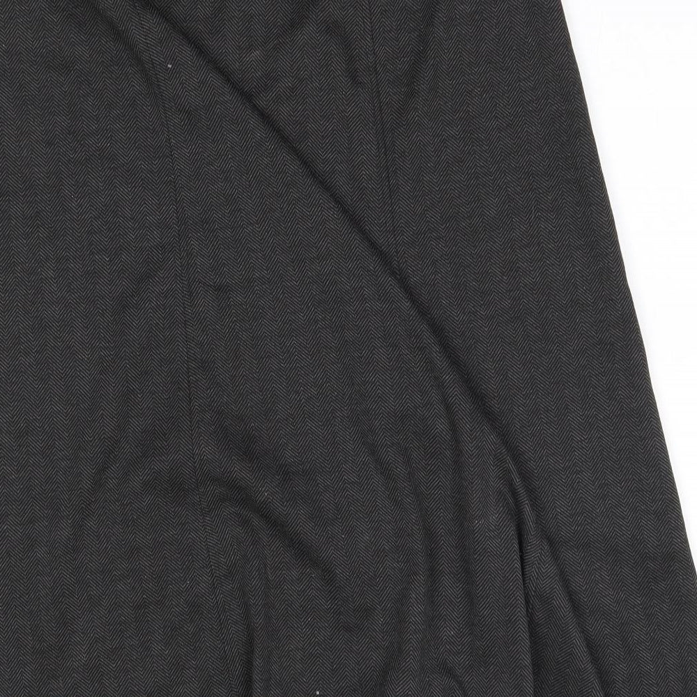 Tigi Womens Grey Polyester A-Line Skirt Size 14