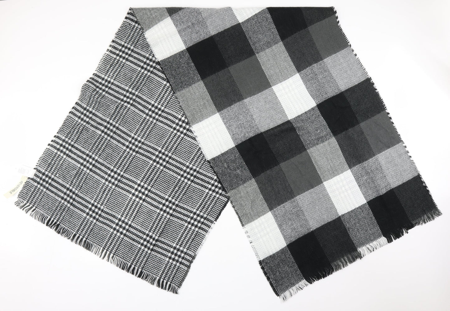Peacocks Unisex Multicoloured Check Acrylic Scarf