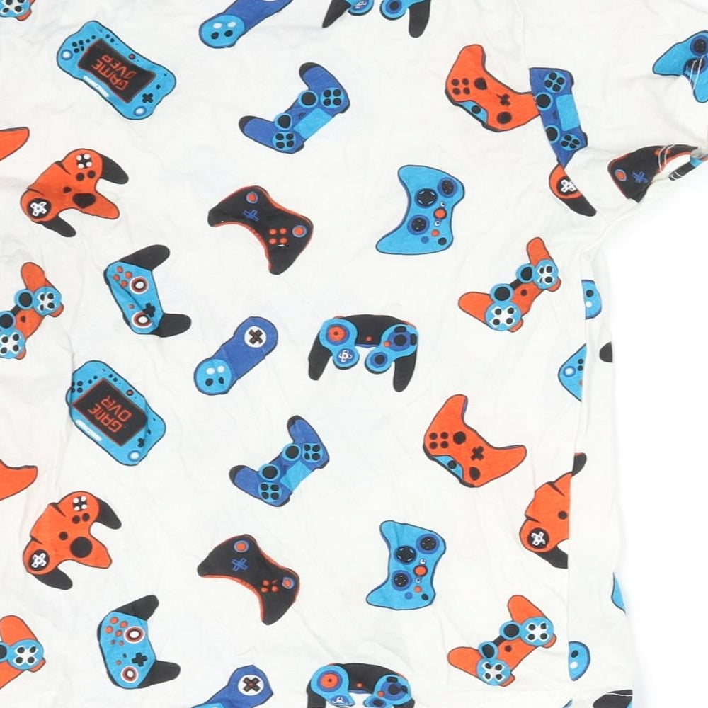 PRP&CO Boys Multicoloured Cotton Basic T-Shirt Size 5-6 Years Round Neck - CONTROLLER