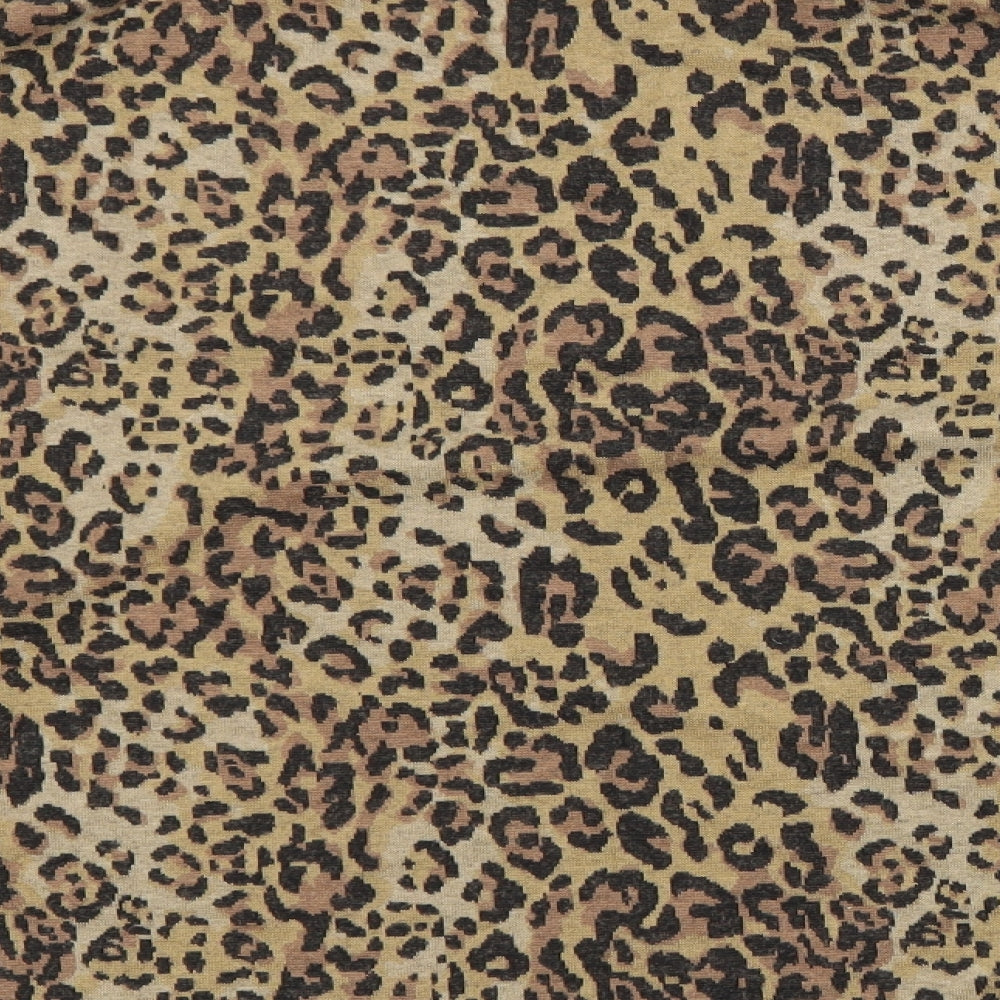 Marks & Spencer Womens Brown Crew Neck Animal Print Polyester Pullover Jumper Size 14