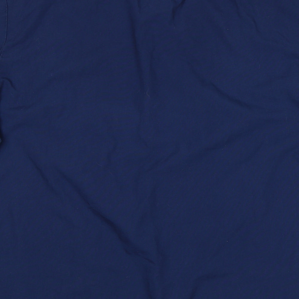 Alexandra Womens Blue Polyester Basic T-Shirt Size XL V-Neck