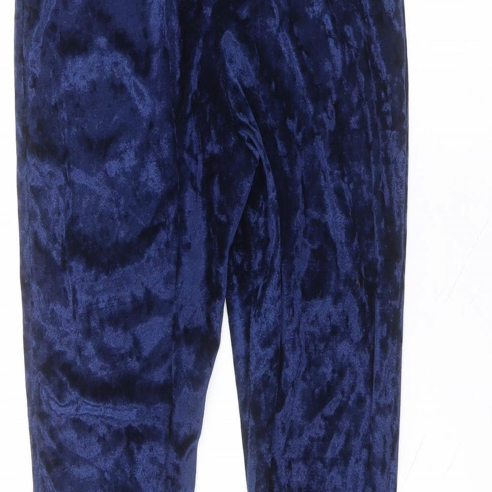 Preworn Womens Blue Polyester Jogger Leggings Size S L25 in