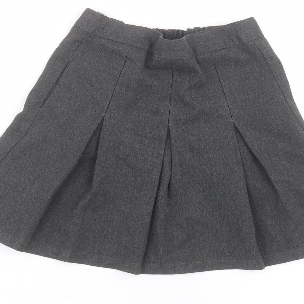 Primark Girls Black Polyester A-Line Skirt Size 3-4 Years Regular