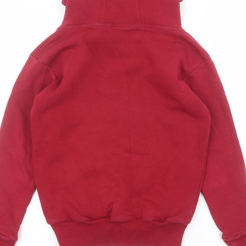 ventspus Mens Red Cotton Pullover Hoodie Size XS