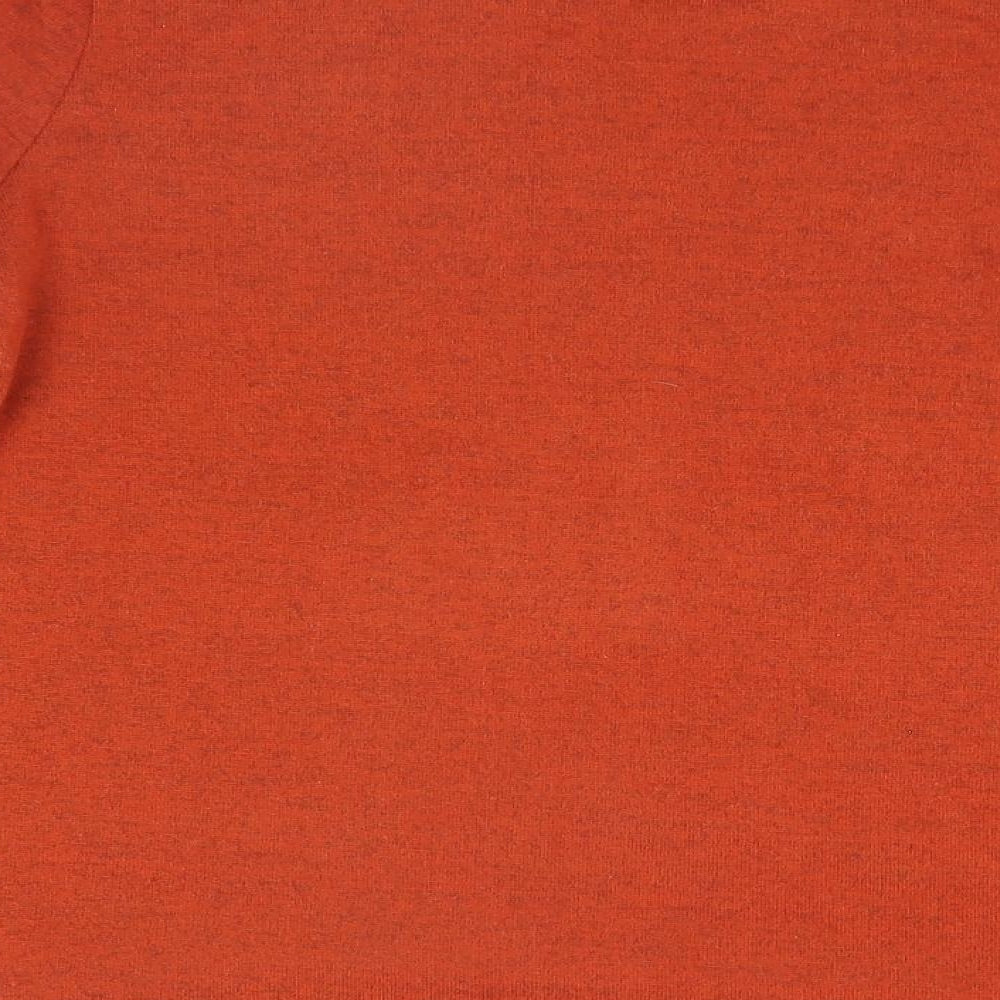 New Look Womens Orange Round Neck Polyester Pullover Jumper Size 10