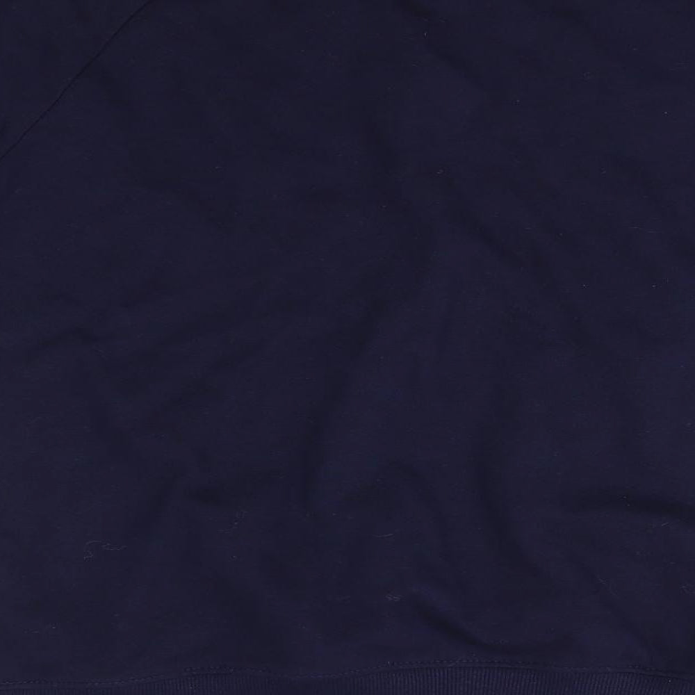 Earth Positive Mens Blue Cotton Pullover Sweatshirt Size S - Grand Father Navy Blue
