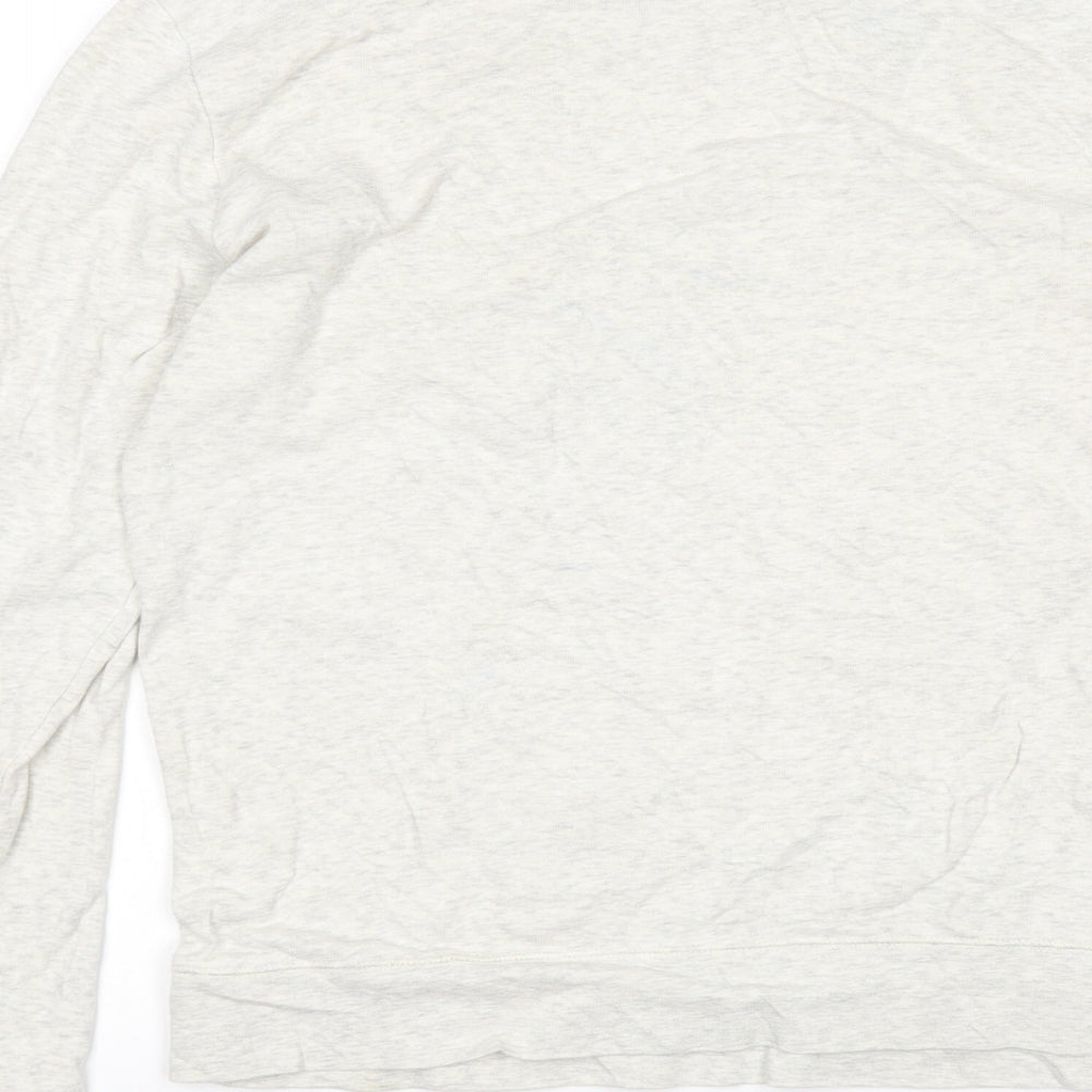H&M Womens Grey Cotton Pullover Sweatshirt Size S