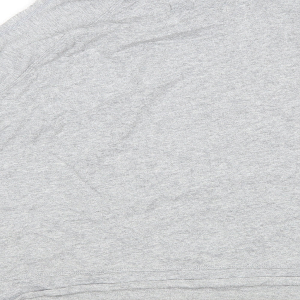 Victoria Sport Womens Grey Cotton Pullover Sweatshirt Size L