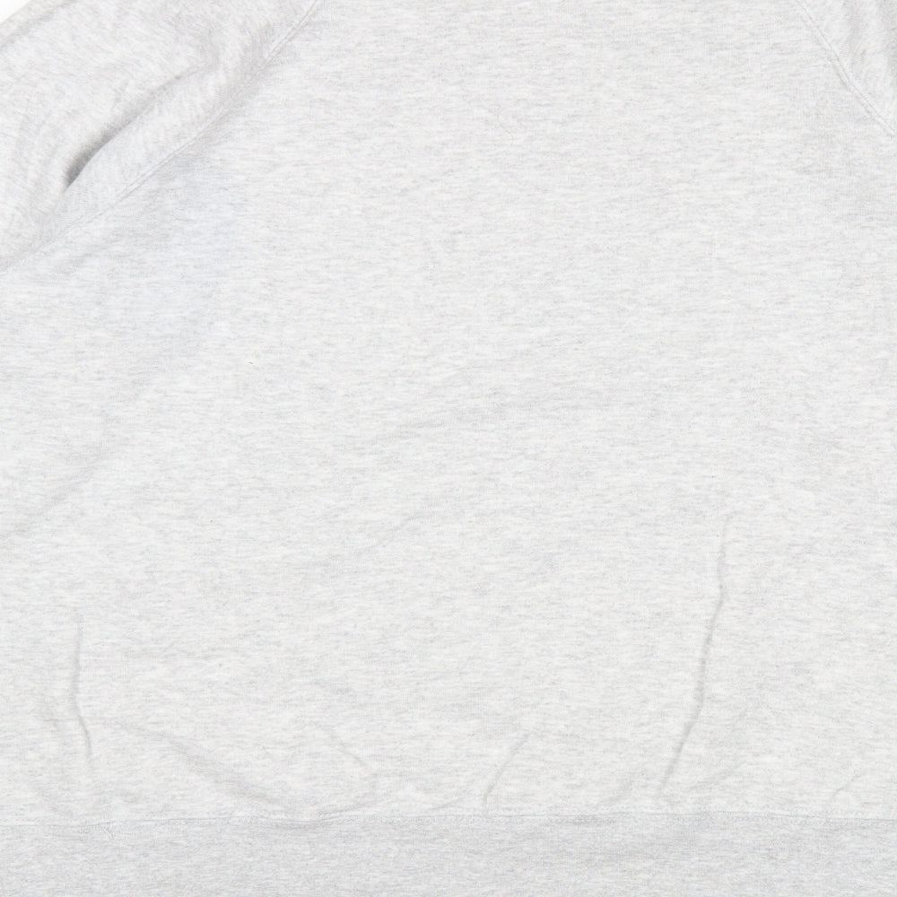 Fruit of the Loom Mens Grey Cotton Pullover Sweatshirt Size L