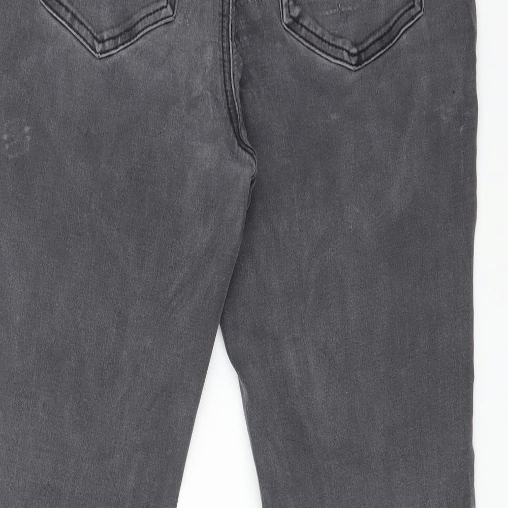 TU Womens Grey Cotton Skinny Jeans Size 10 L25 in Regular