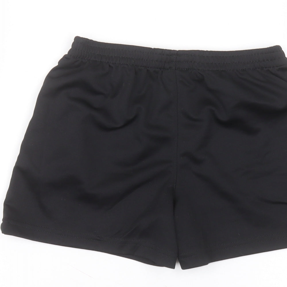 George Boys Black Polyester Sweat Shorts Size 6-7 Years Regular