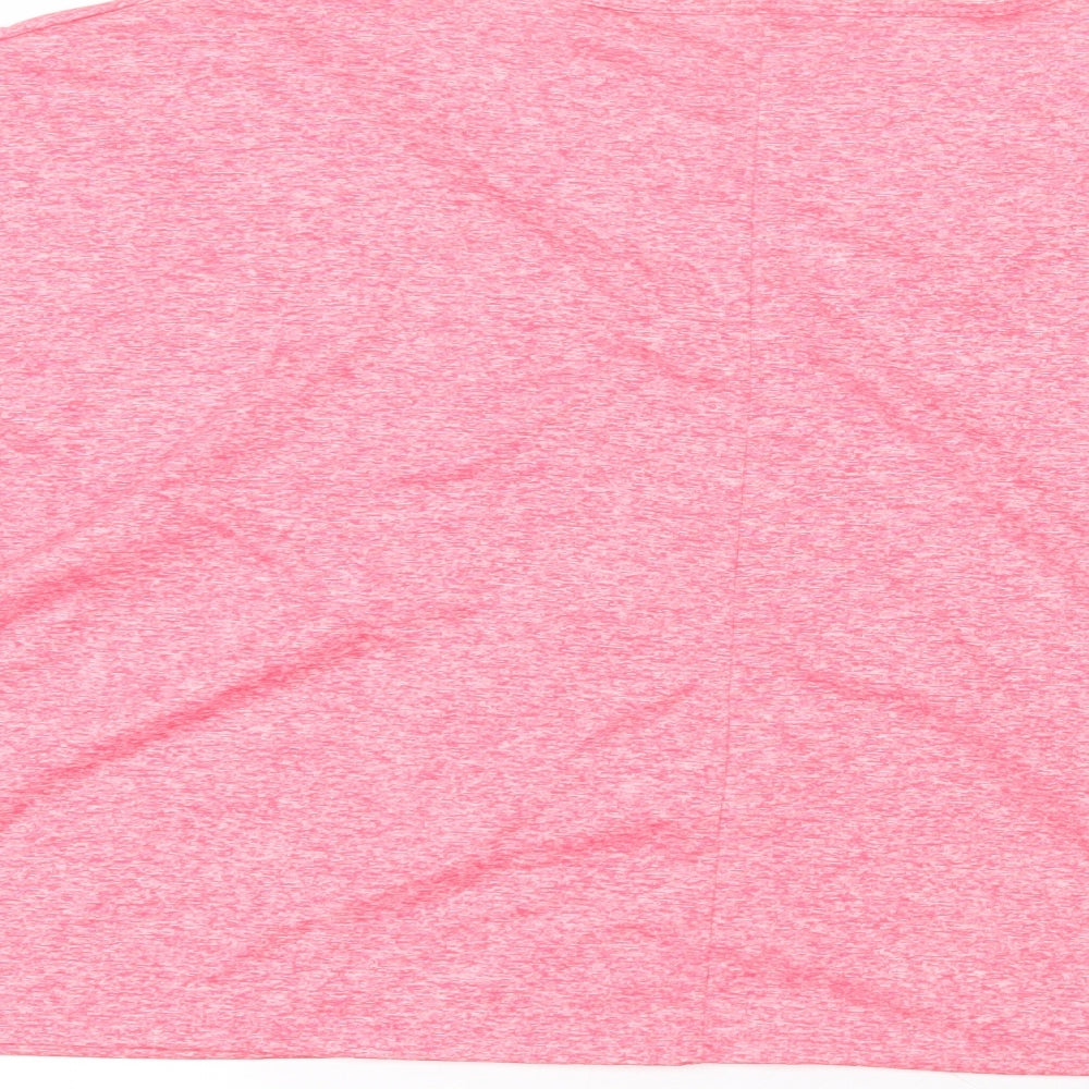 Matalan Womens Pink Polyester Basic T-Shirt Size XL Round Neck