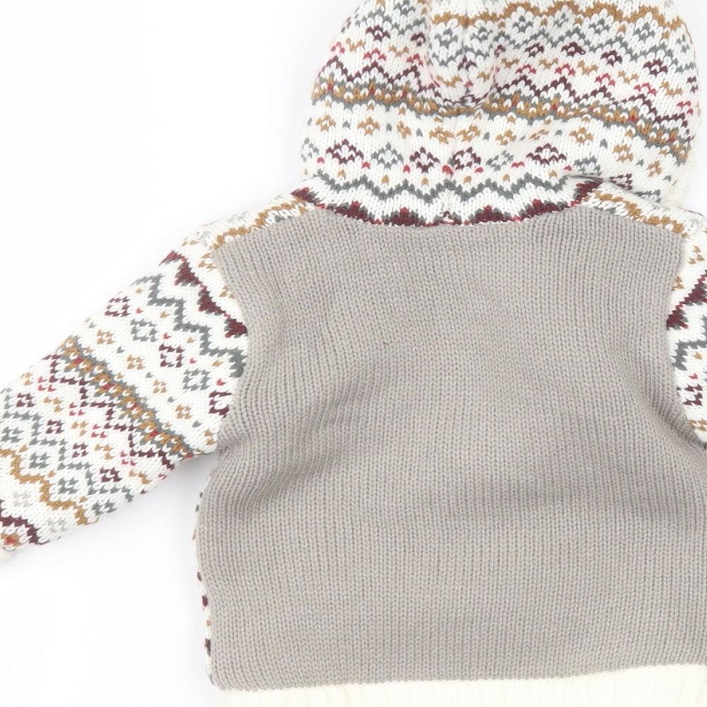Nutmeg Baby White Jacket Coatigan Size 6-9 Months