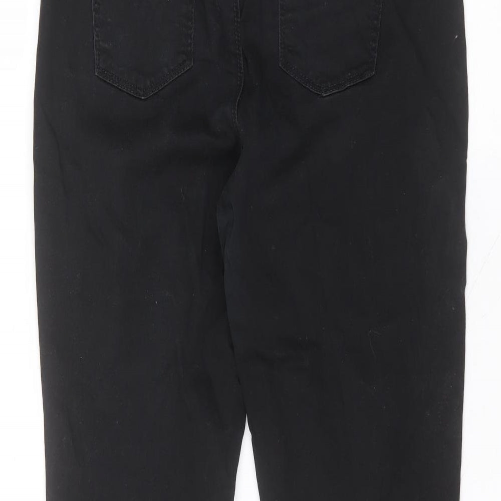 Denim & Co. Womens Black Cotton Skinny Jeans Size 14 L27 in Regular