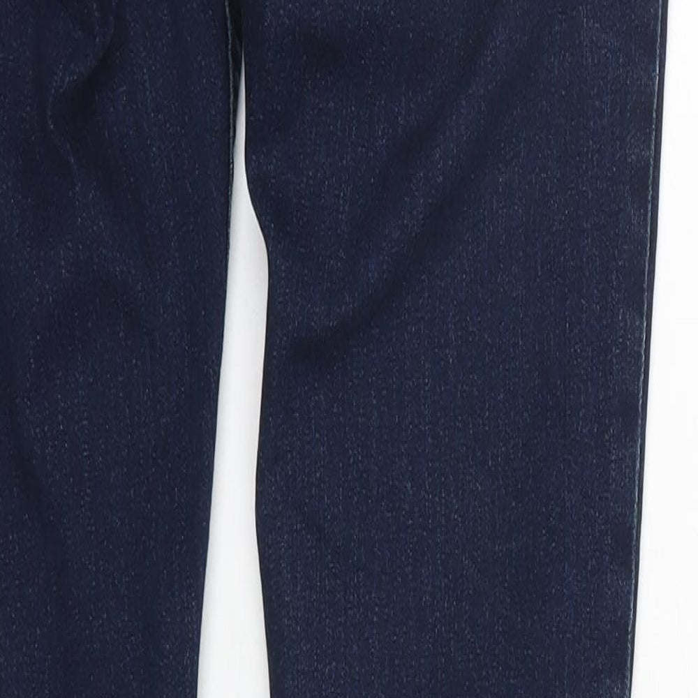 Peacocks Womens Blue Cotton Skinny Jeans Size 30 in L31 in Regular