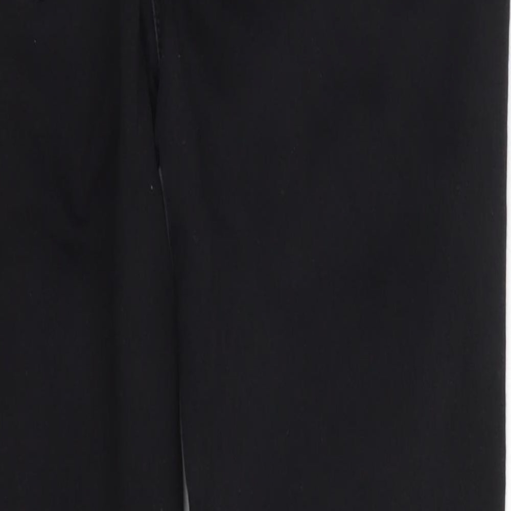 Papaya Womens Black Cotton Skinny Jeans Size 10 L24 in Regular