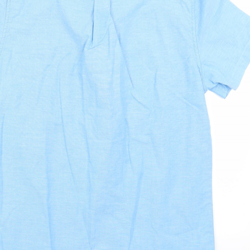 Burton Mens Blue Cotton Button-Up Size S Collared