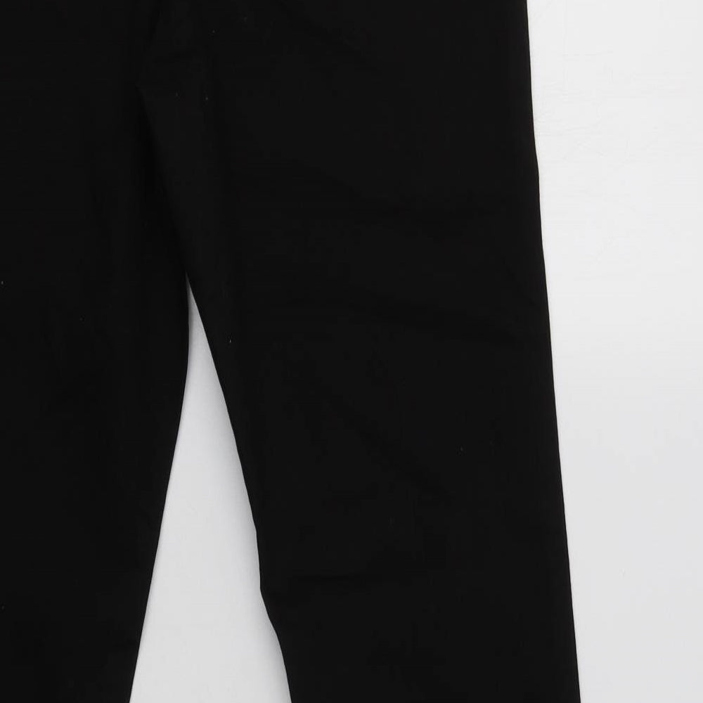 Essentials Womens Black Cotton Jegging Jeans Size 12 L32 in Regular
