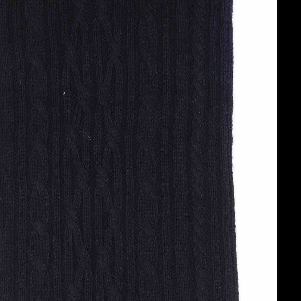 Peacocks Womens Black Acrylic Straight & Pencil Skirt Size M
